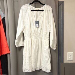 Universal Thread White Long Sleeve Dress